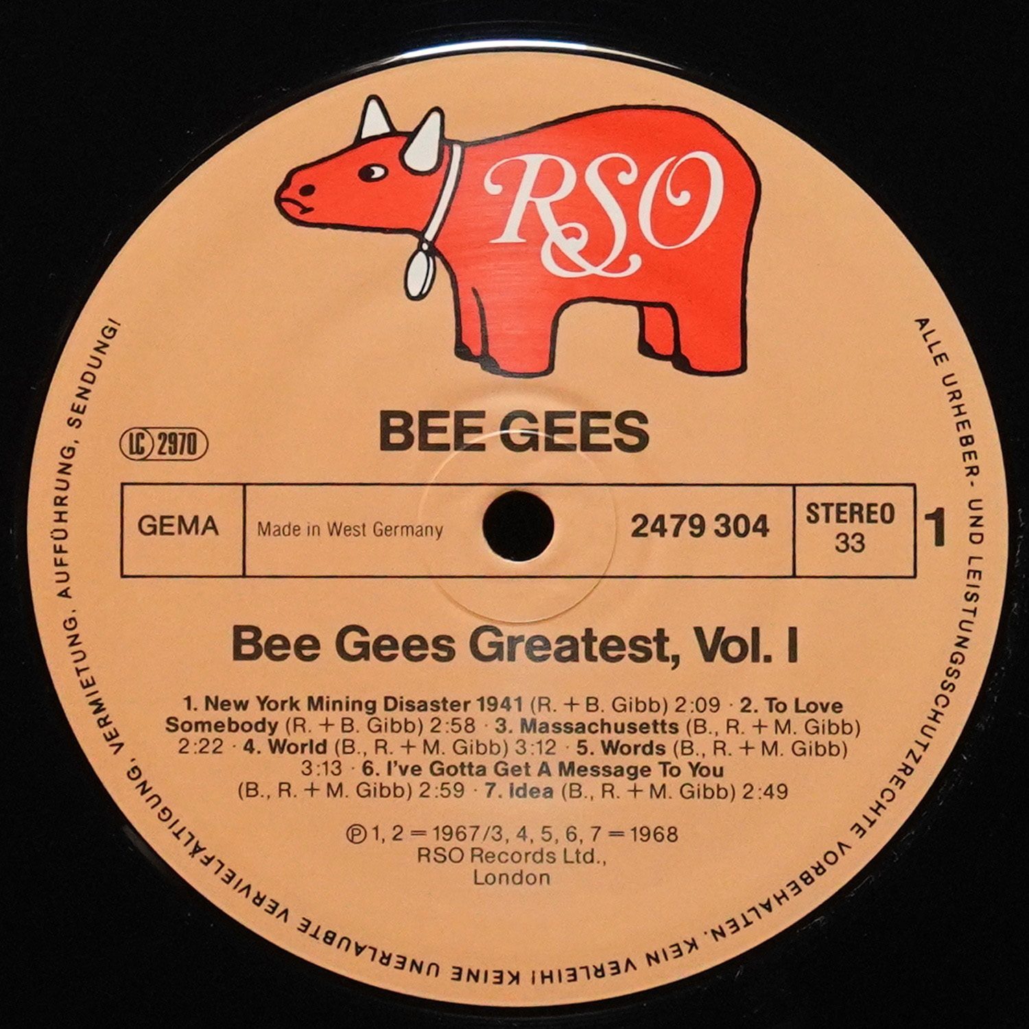 LP Bee Gees — Bee Gees Greatest, Volume 1 - 1967-1974 (2LP) фото 2