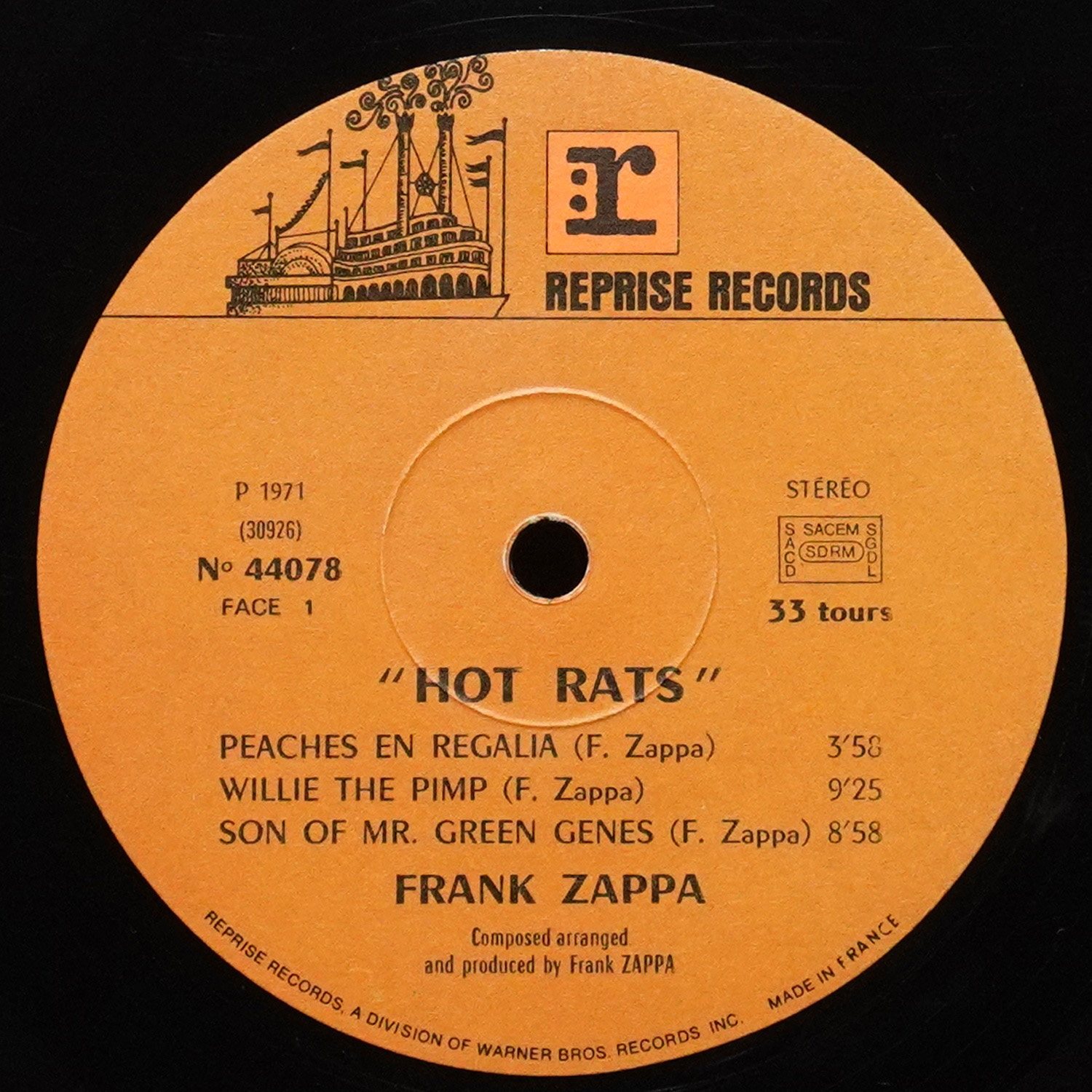 LP Frank Zappa — Hot Rats фото 3