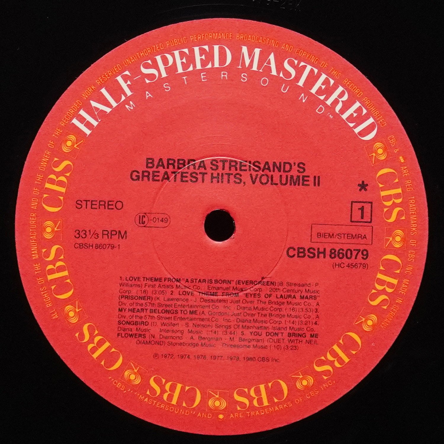 LP Barbra Streisand — Barbra Streisand's Greatest Hits - Volume 2 фото 2