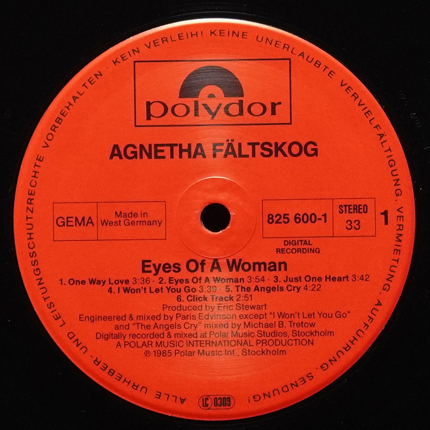 LP Agnetha Faltskog — Eyes Of A Woman фото 2