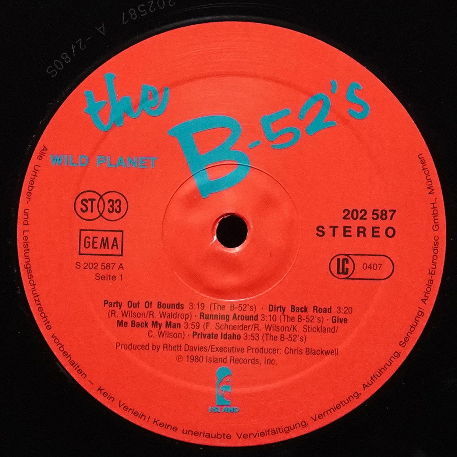 LP B-52's — Wild Planet фото 2
