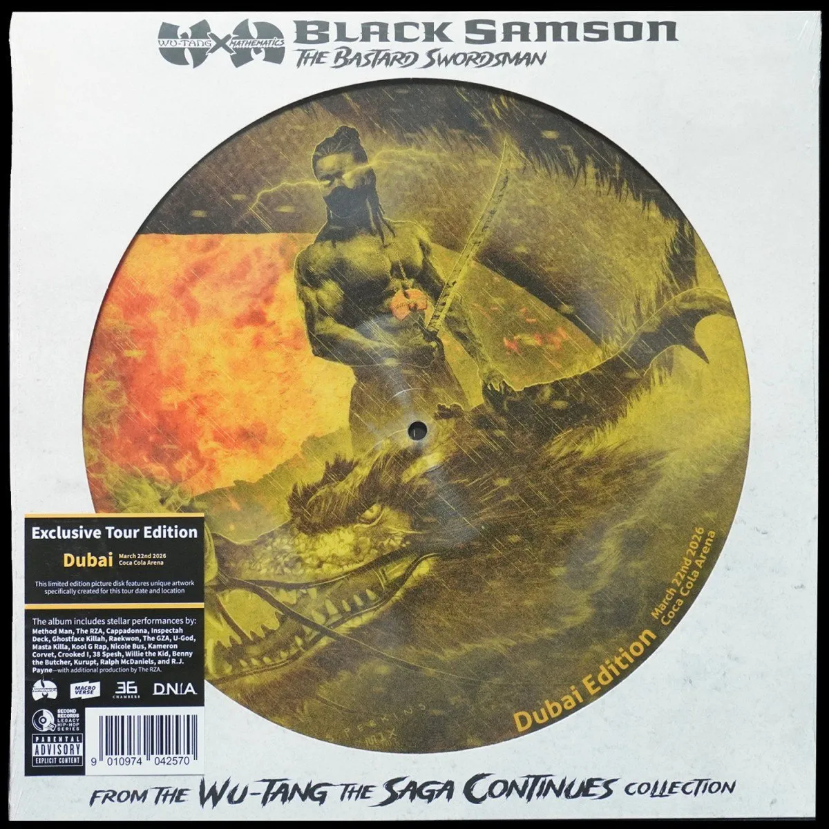 LP Wu-Tang Clan — Black Samson, The Bastard Swordsman (picture disc (пикчер диск)) фото