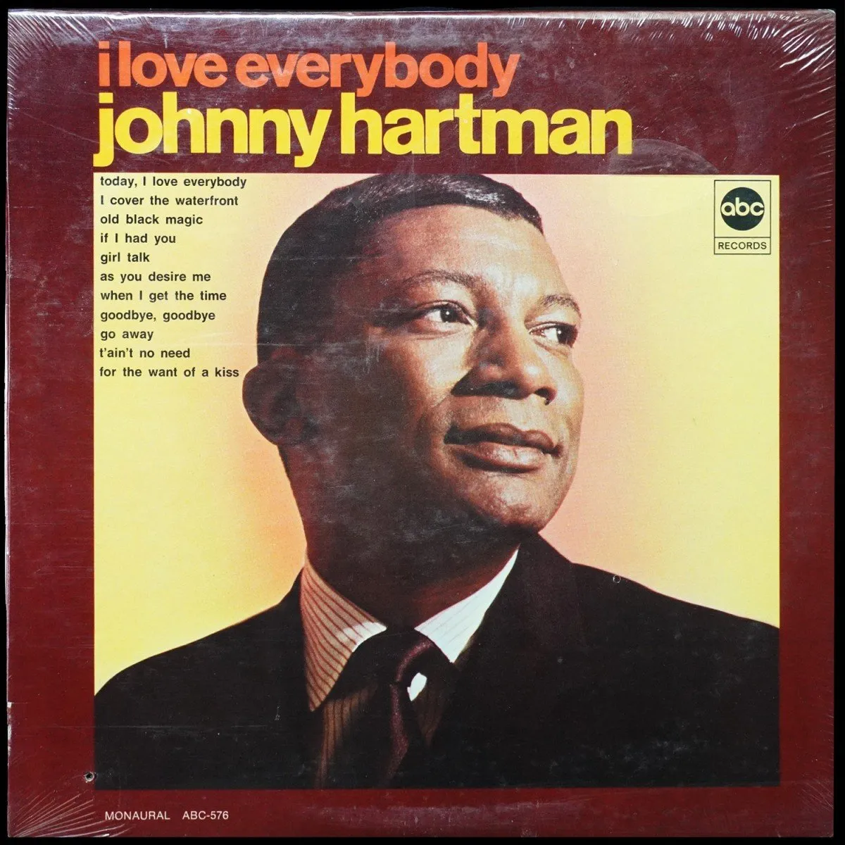LP Johnny Hartman — I Love Everybody (моно, запечатанный оригинал) фото