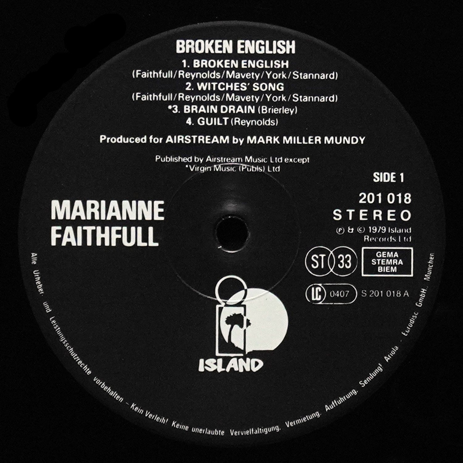 LP Marianne Faithfull — Broken English фото 3