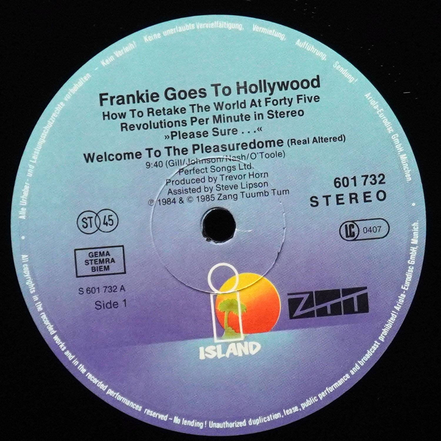 LP Frankie Goes To Hollywood — Welcome To The Pleasuredome (макси сингл) фото 3
