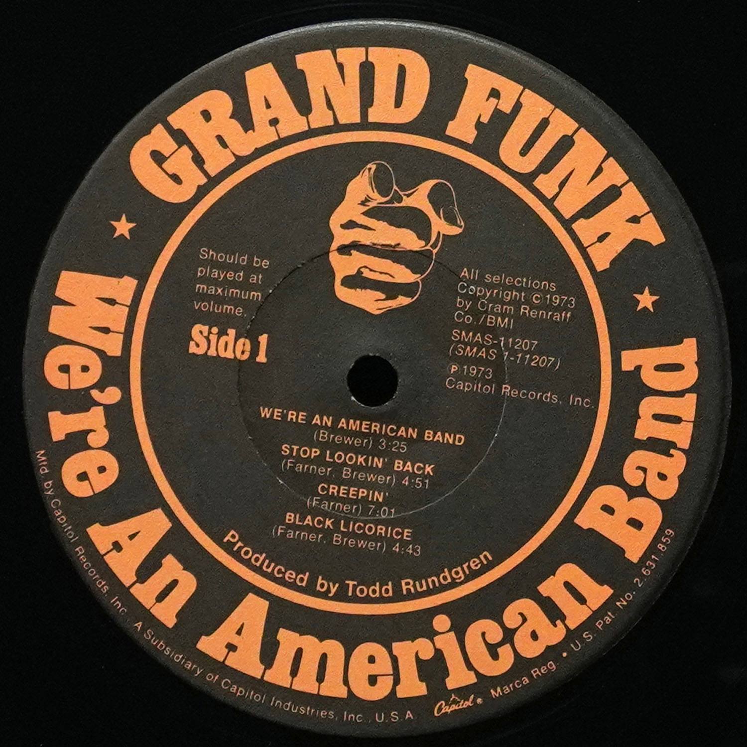 LP Grand Funk — We're An American Band фото 3