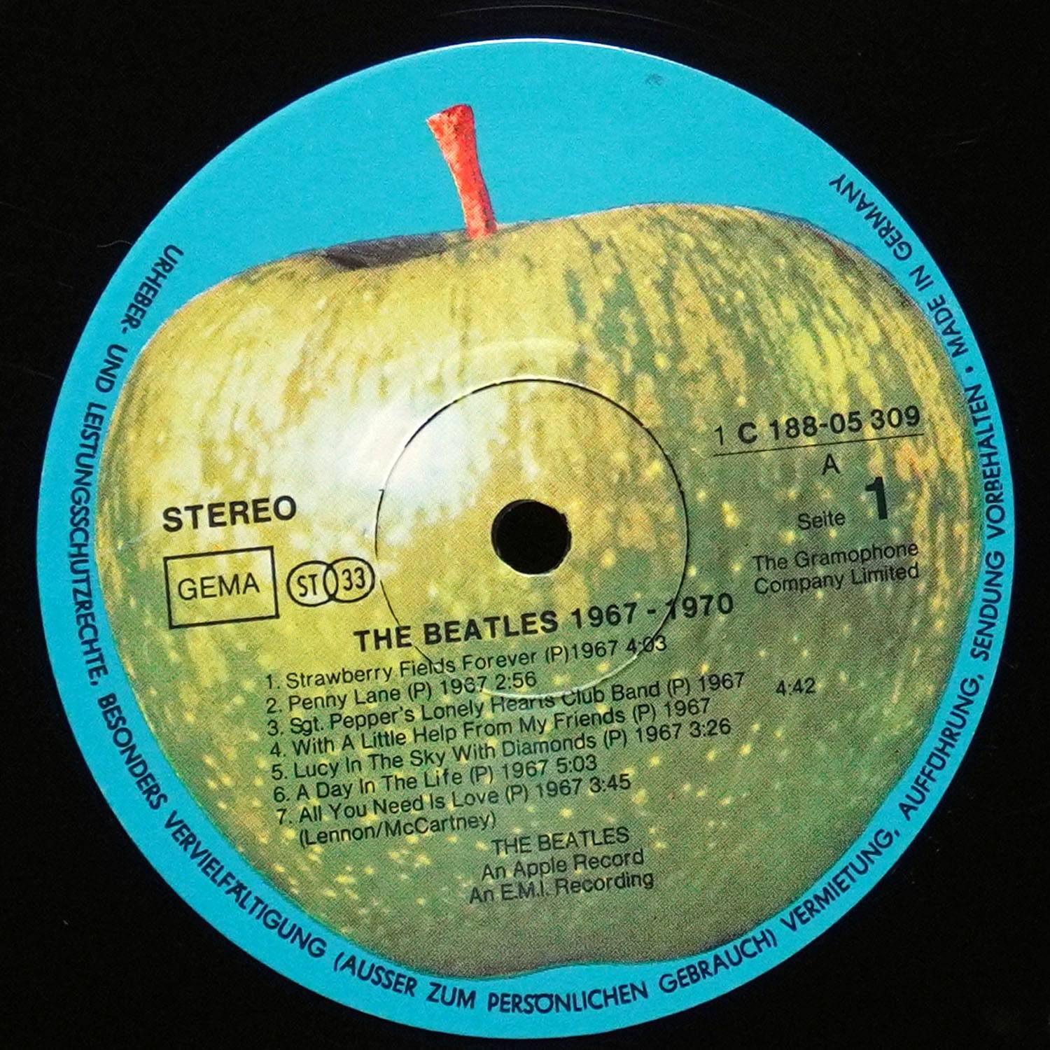 LP Beatles — 1967-1970 (2LP) фото 3