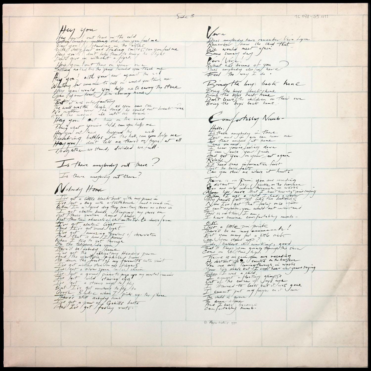LP Pink Floyd — Wall (2LP) фото 10
