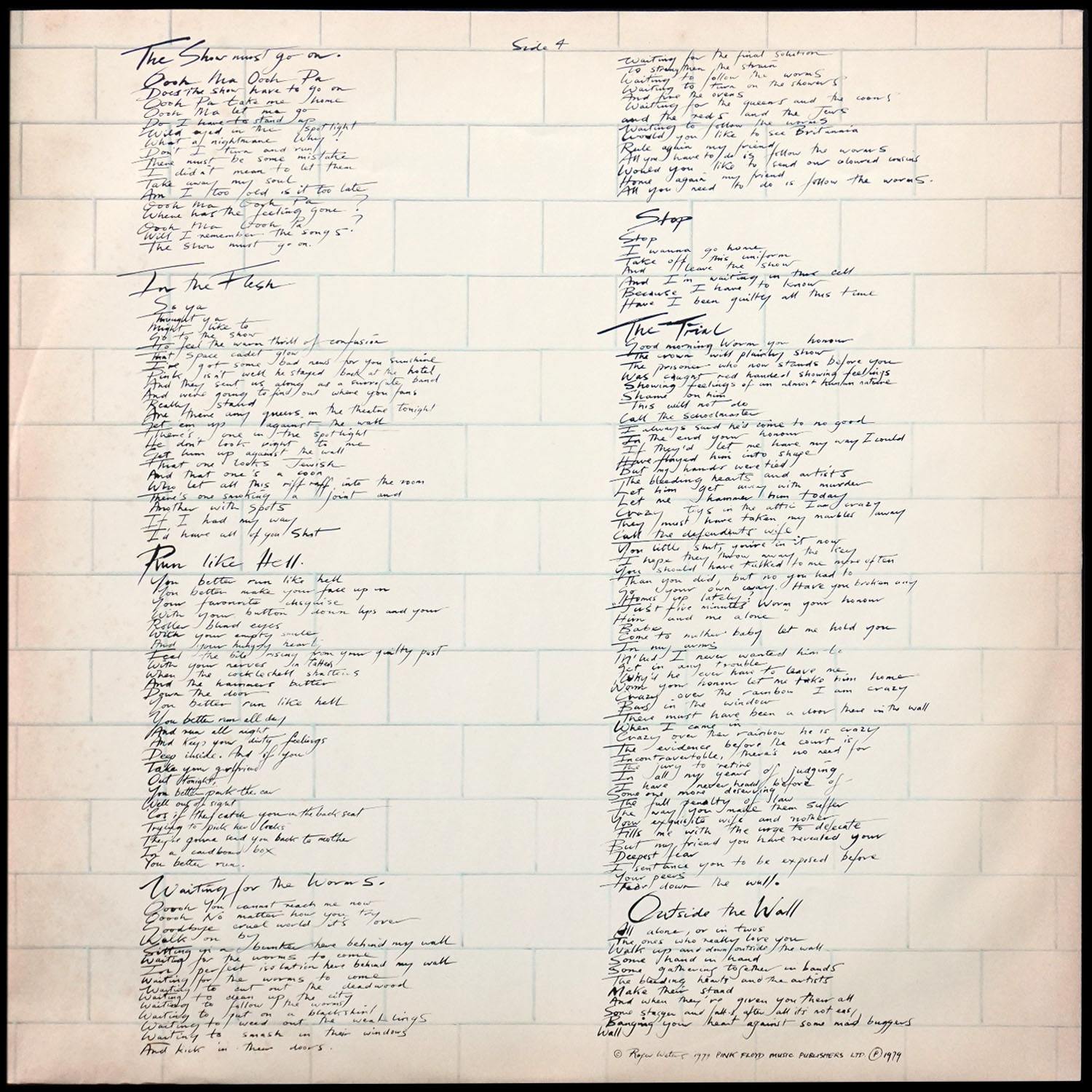 LP Pink Floyd — Wall (2LP) фото 11