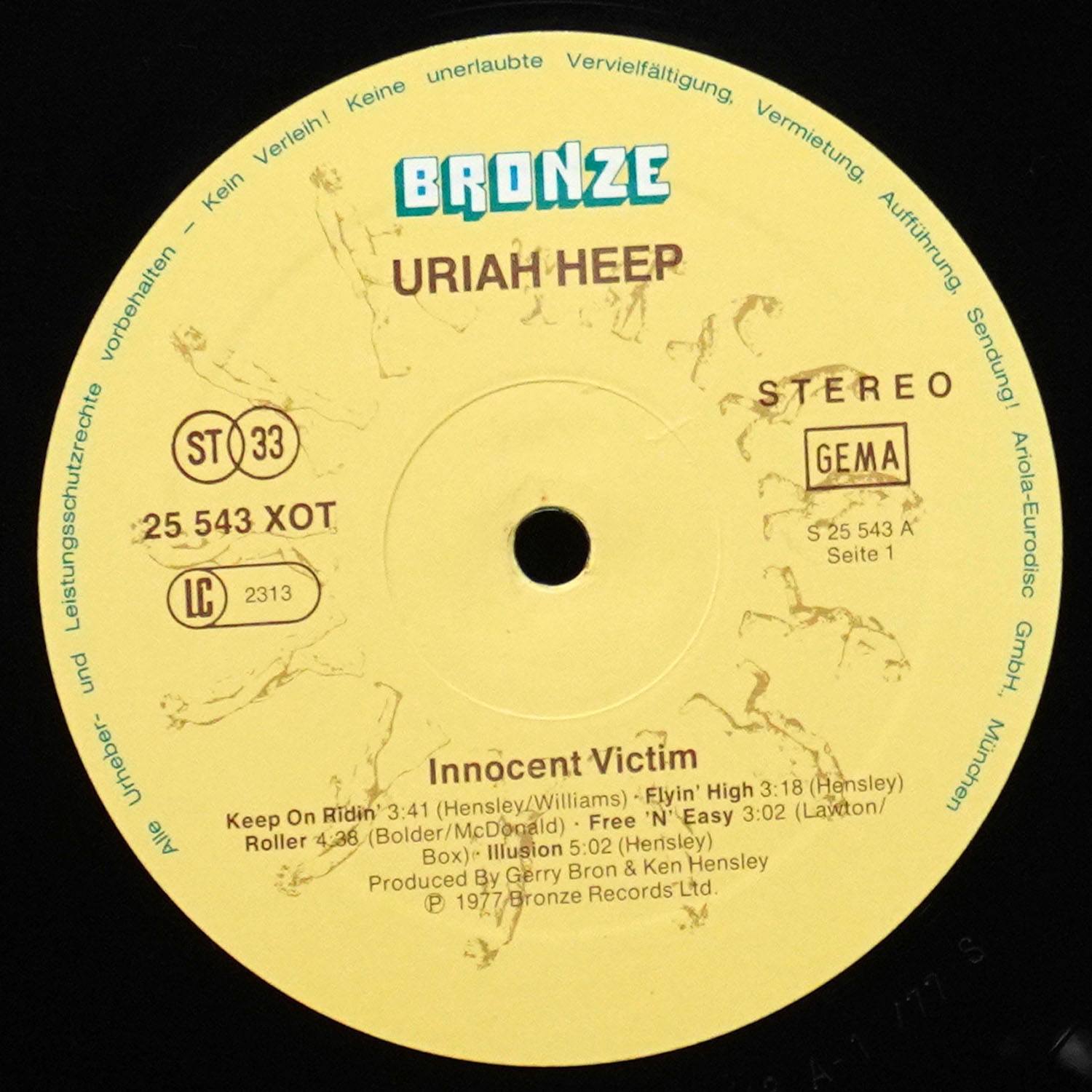 LP Uriah Heep — Innocent Victim фото 3