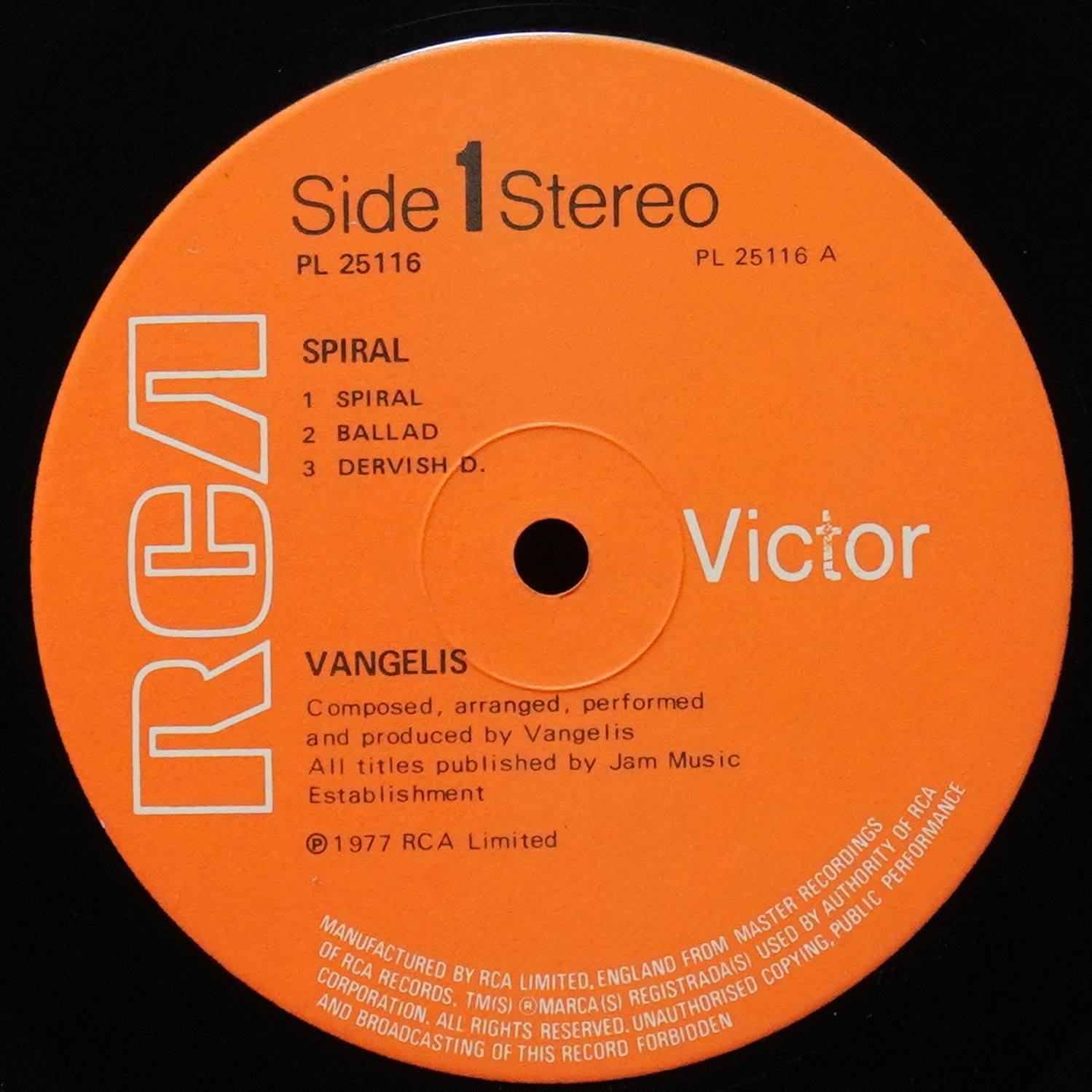LP Vangelis — Spiral фото 2