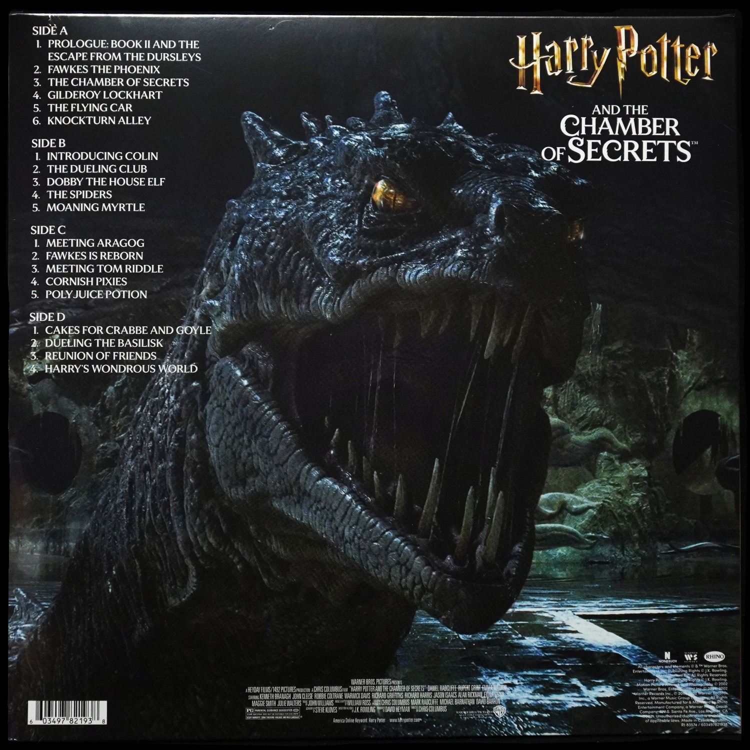 LP John Williams — Harry Potter And The Chamber Of Secrets (Original Motion Picture Soundtrack) (2LP) фото 2