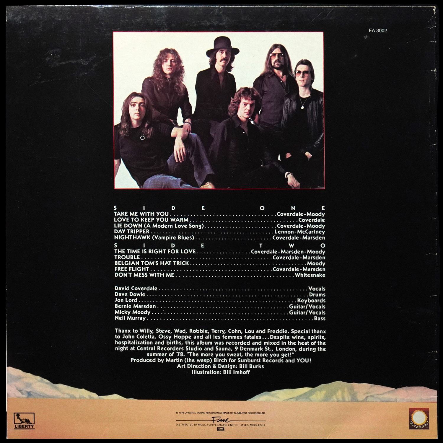 LP Whitesnake — Trouble фото 2