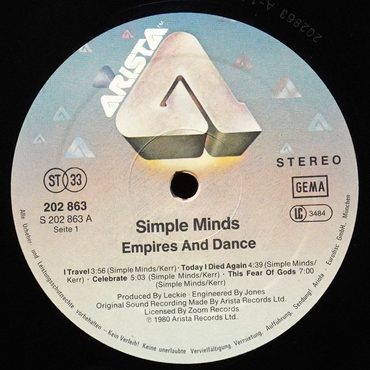 LP Simple Minds — Empires And Dance фото 3