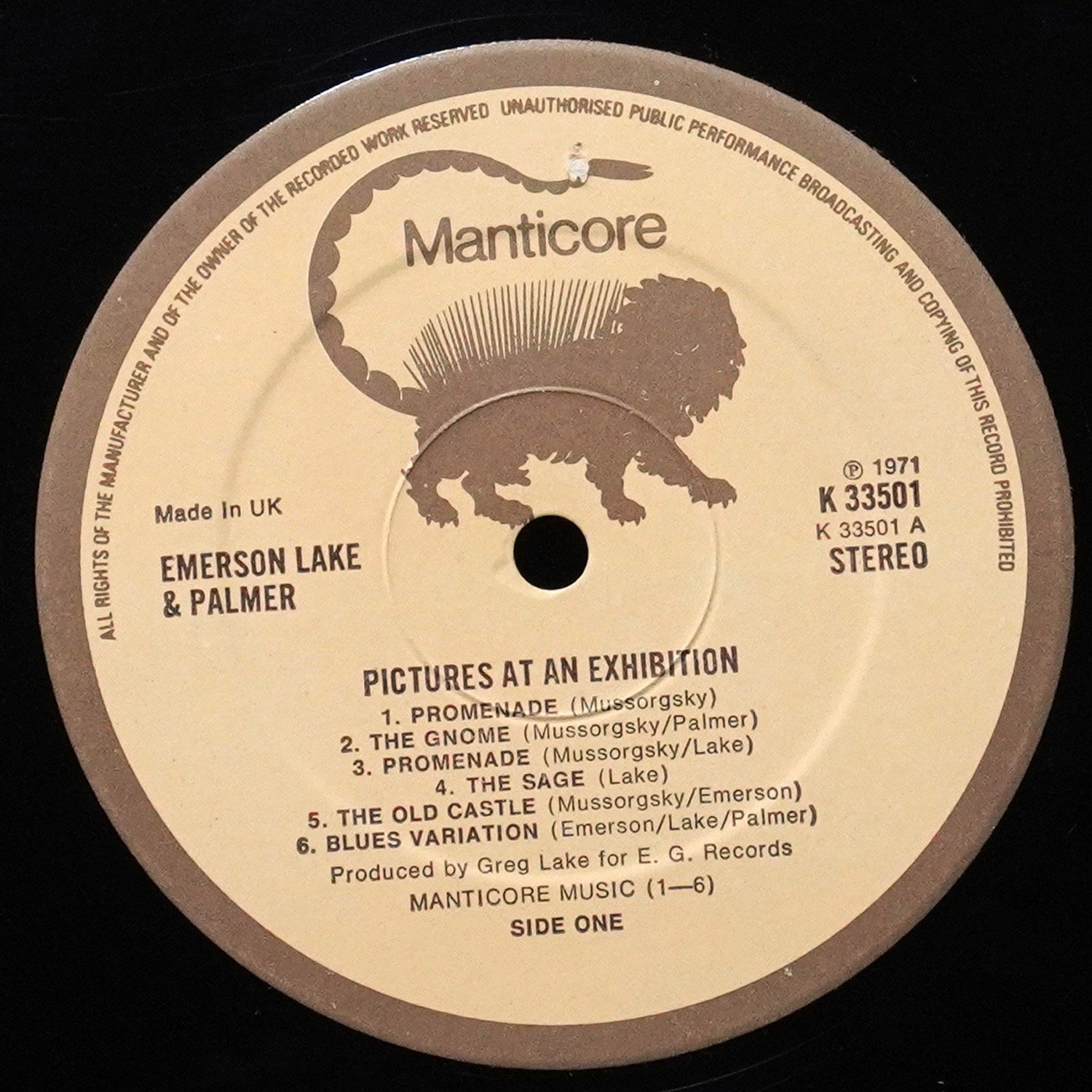 LP Emerson, Lake & Palmer — Pictures At An Exhibition (Mussorgsky) фото 3
