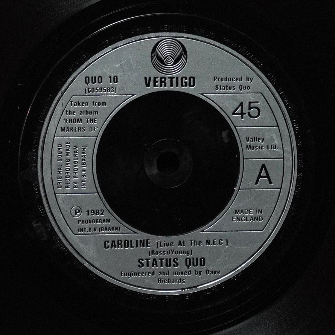 LP Status Quo — Caroline (Live At The N.E.C.) (сингл) фото 2