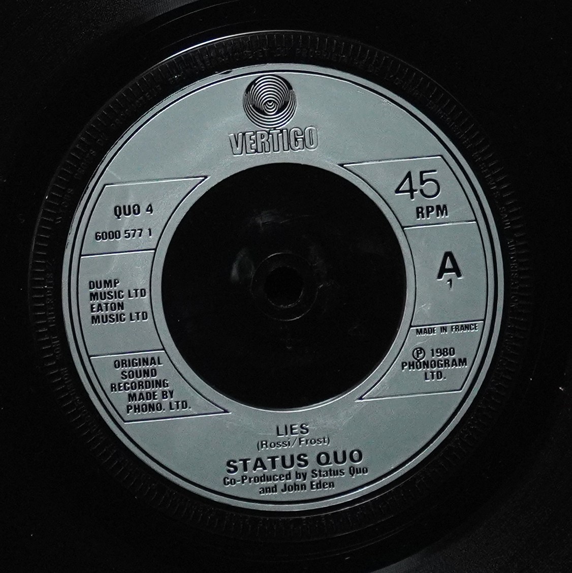 LP Status Quo — Lies / Don't Drive My Car (сингл) фото 2