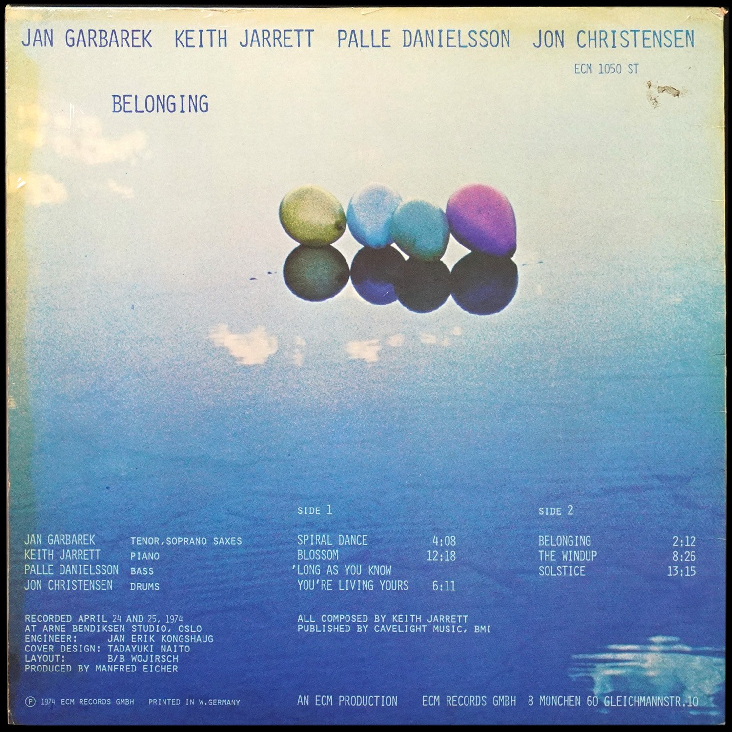 LP Jan Garbarek — Belonging фото 2