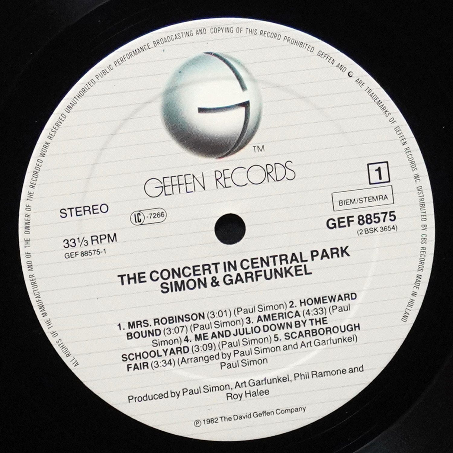 LP Simon & Garfunkel — Concert In Central Park (2LP, + буклет) фото 3