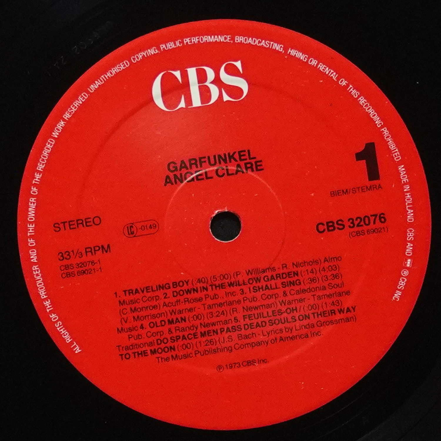 LP Art Garfunkel — Angel Clare фото 2