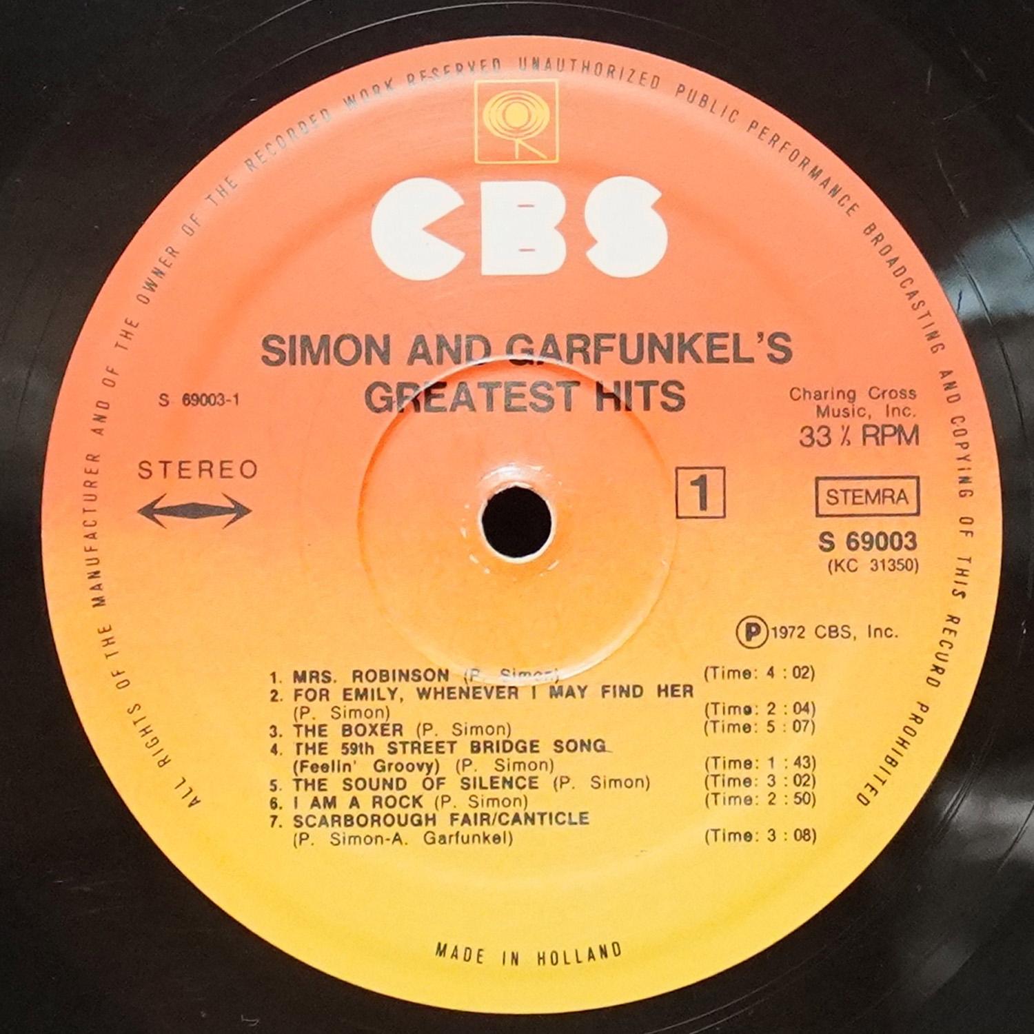 LP Simon & Garfunkel — Simon And Garfunkel's Greatest Hits фото 2