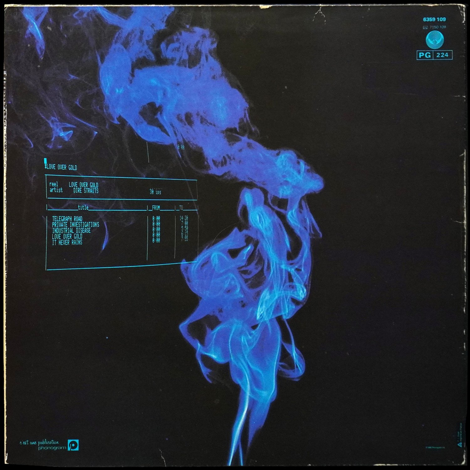 LP Dire Straits — Love Over Gold фото 2