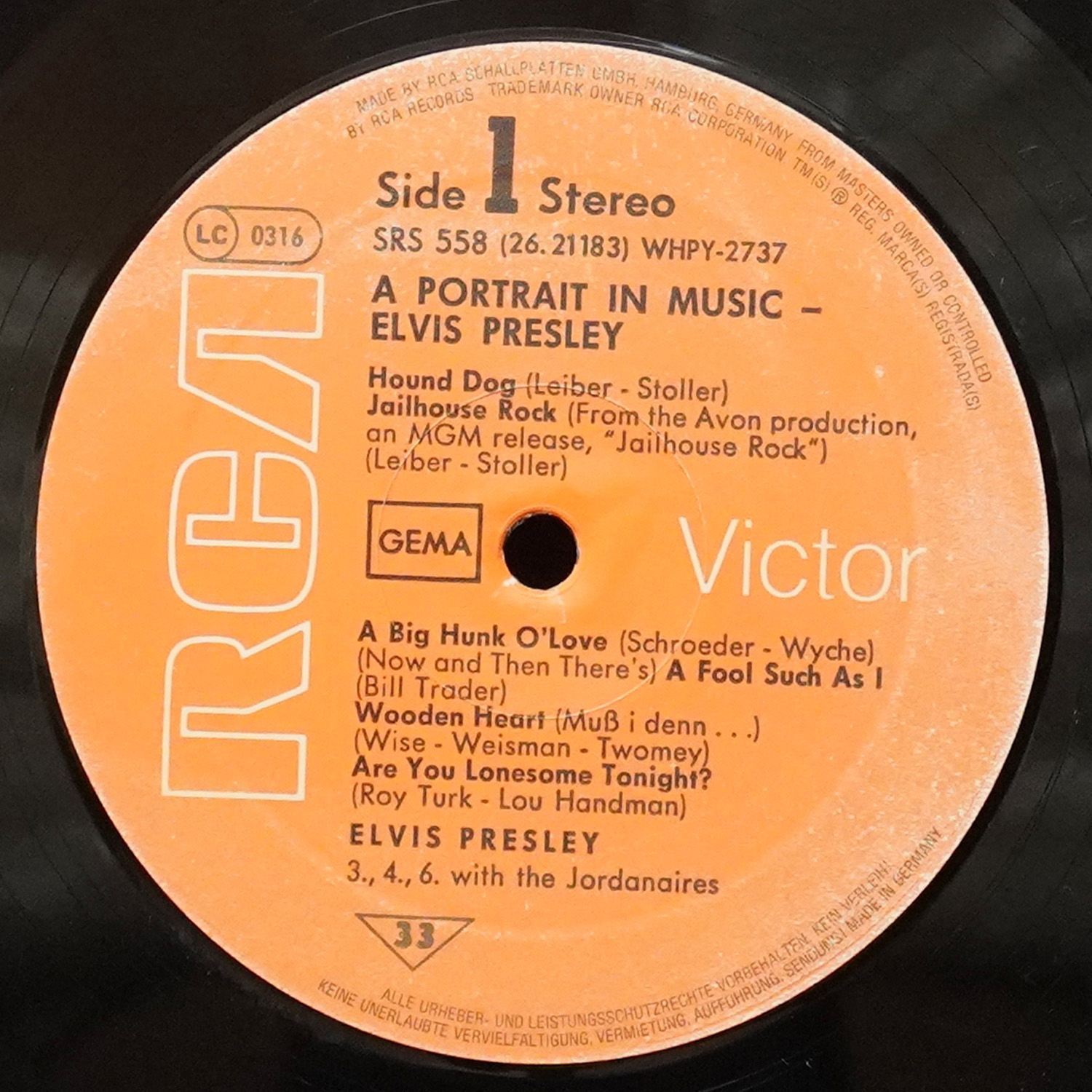 LP Elvis Presley — A Portrait In Music фото 2