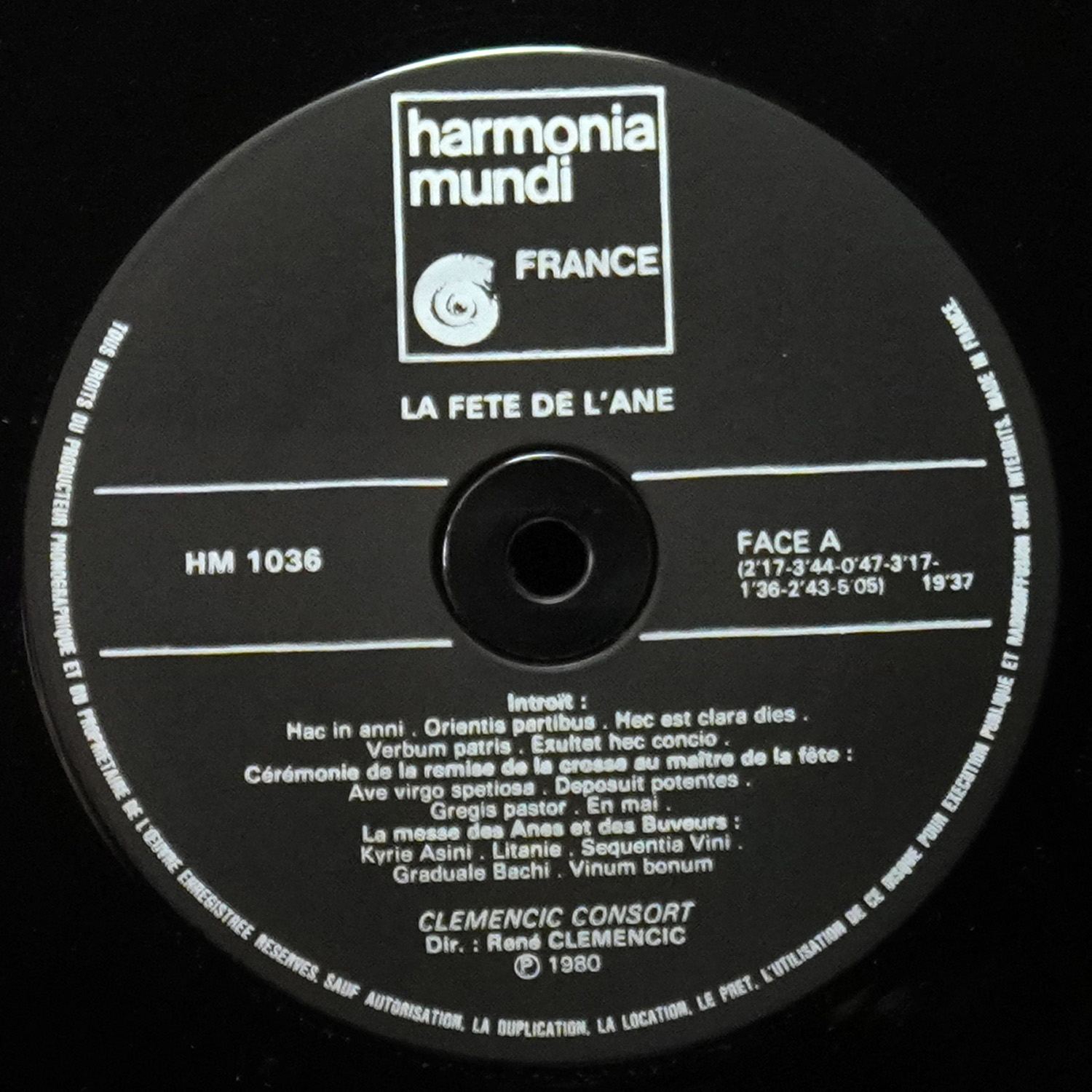 LP Rene Clemencic — La Fete De L'ane (+ буклет) фото 3