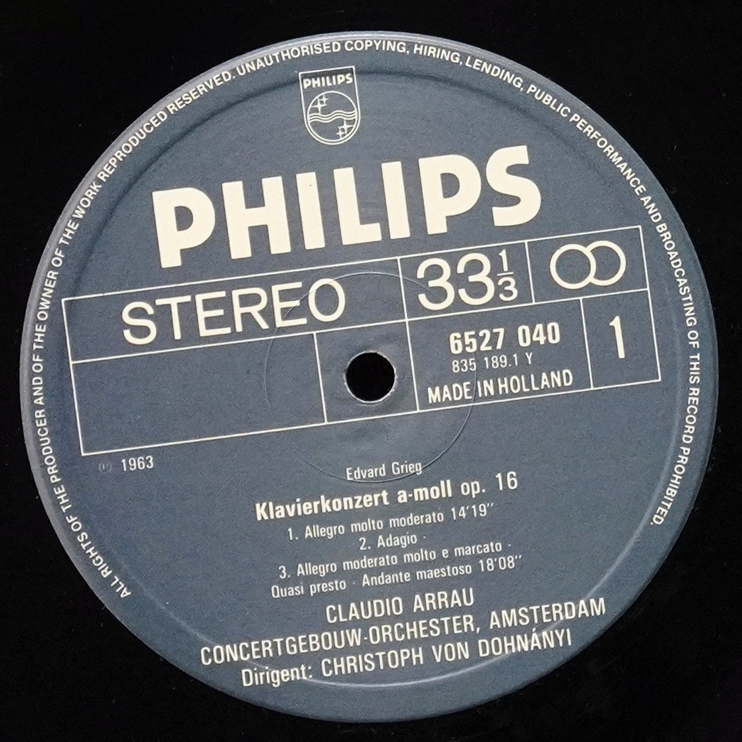 LP Christoph von Dohnanyi — Grieg; Schumann: Die Klavierkonzerte = The Piano Concertos фото 2