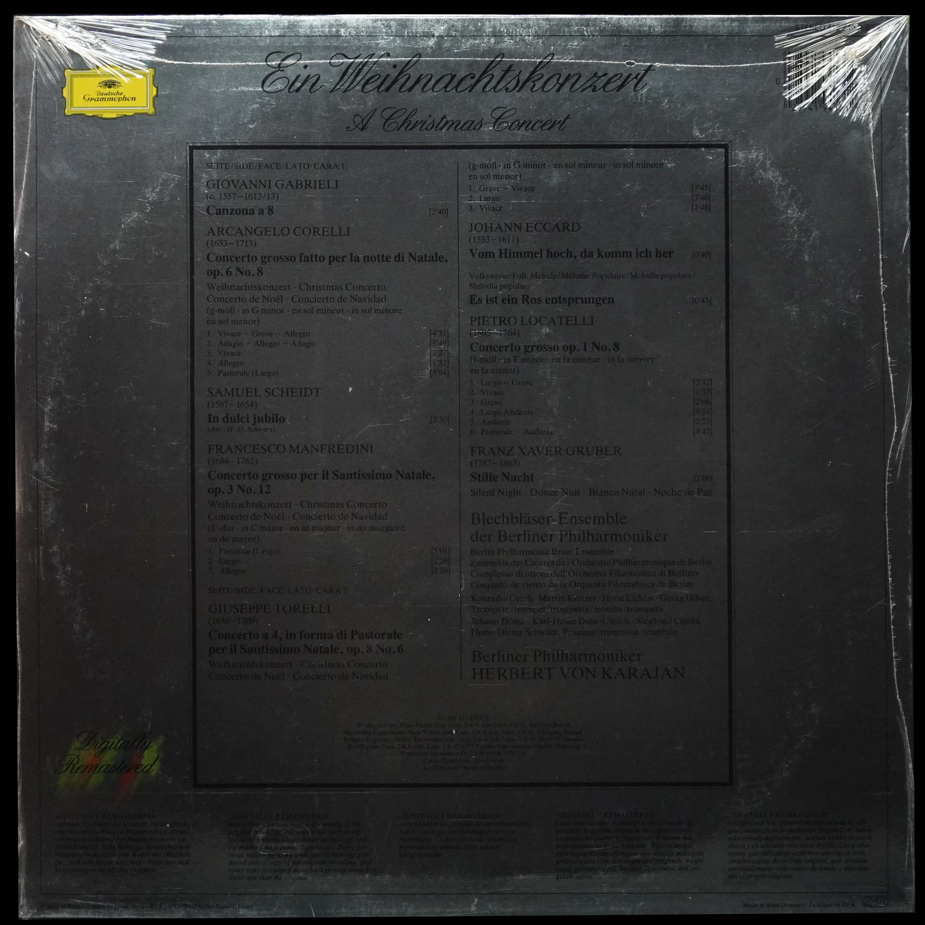 LP Herbert Von Karajan — Ein Weihnachtskonzert = A Christmas Concert фото 2