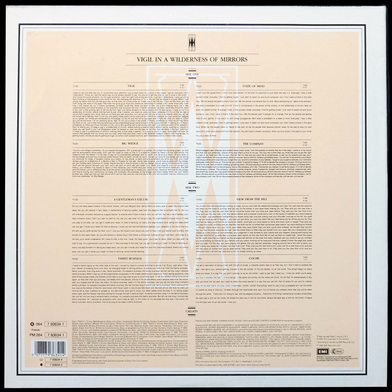 LP Fish — Vigil In A Wilderness Of Mirrors фото 2