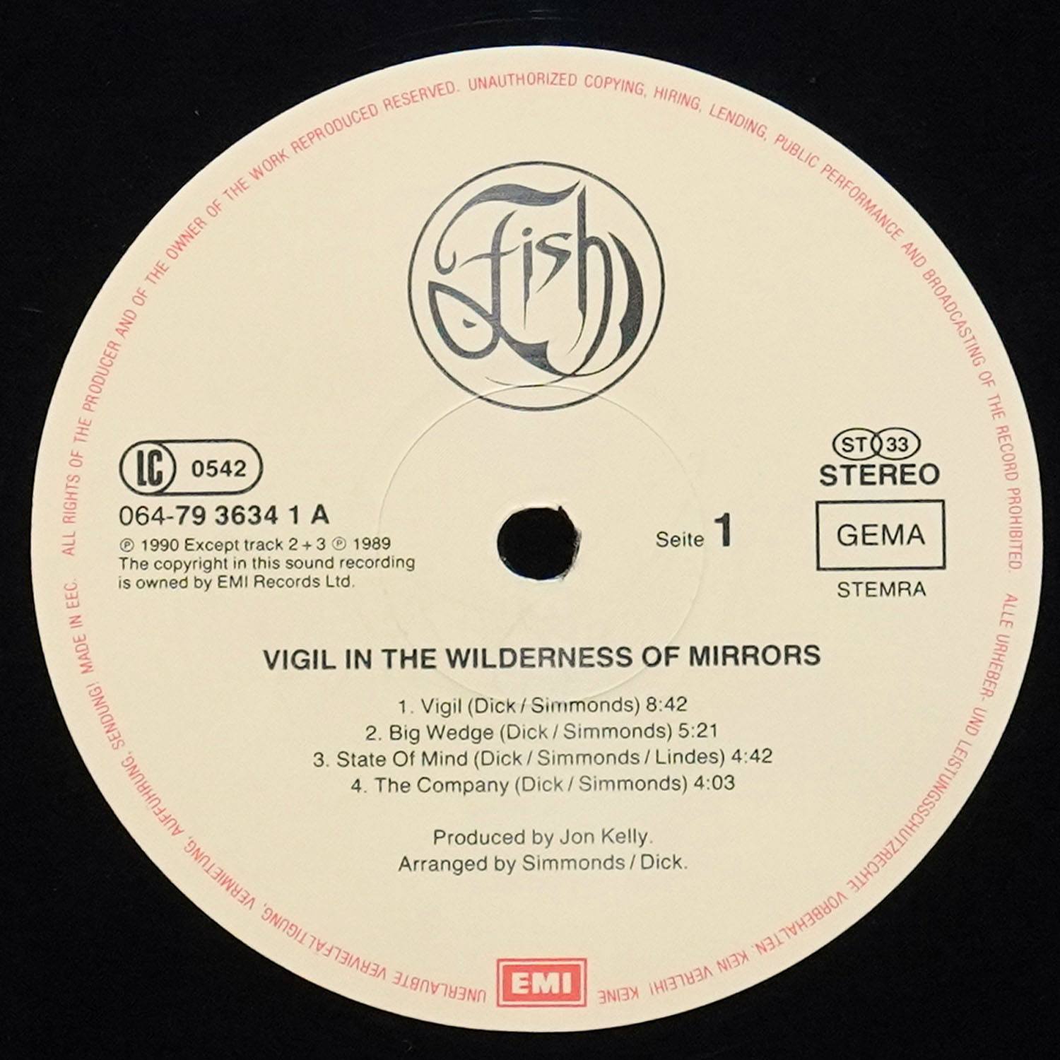 LP Fish — Vigil In A Wilderness Of Mirrors фото 3