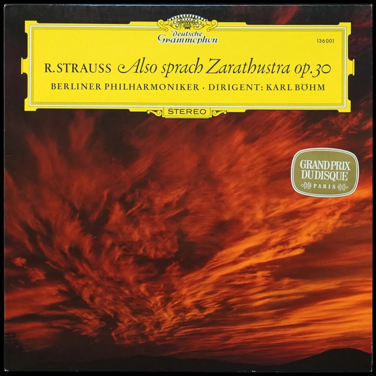 LP Karl Bohm — Strauss: Also Sprach Zarathustra, Op. 30 фото