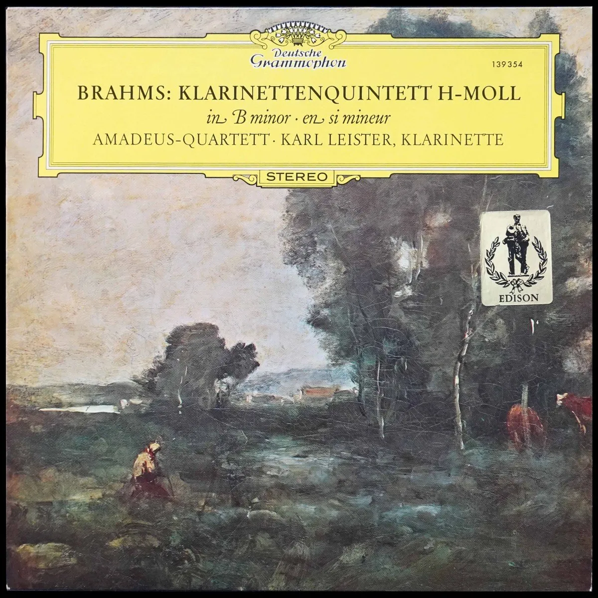 LP Karl Leister — Brahms: Klarinettenquintett H-Moll Op. 115 фото