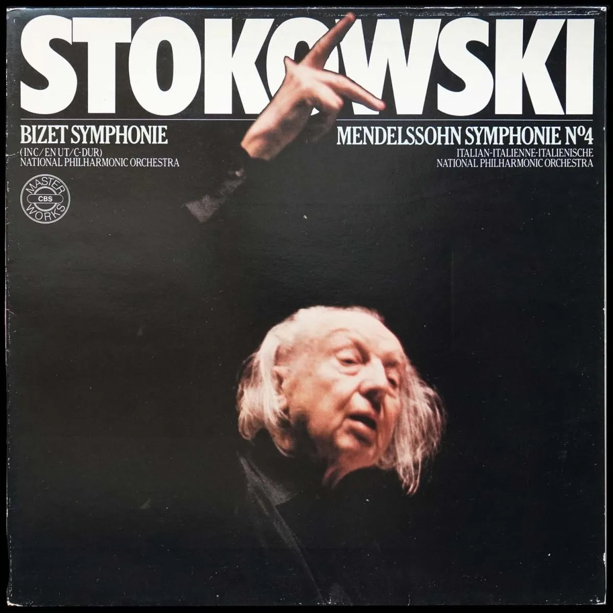 LP Leopold Stokowski — Mendelssohn: Symphonie No4, Op.90 / Bizet: Symphonie In C = En Ut = C-Dur фото