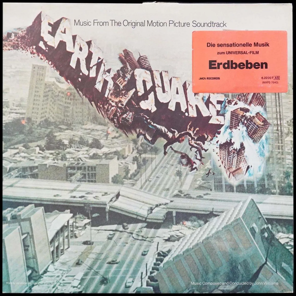 LP John Williams — Earthquake (Music From The Original Motion Picture Soundtrack) фото