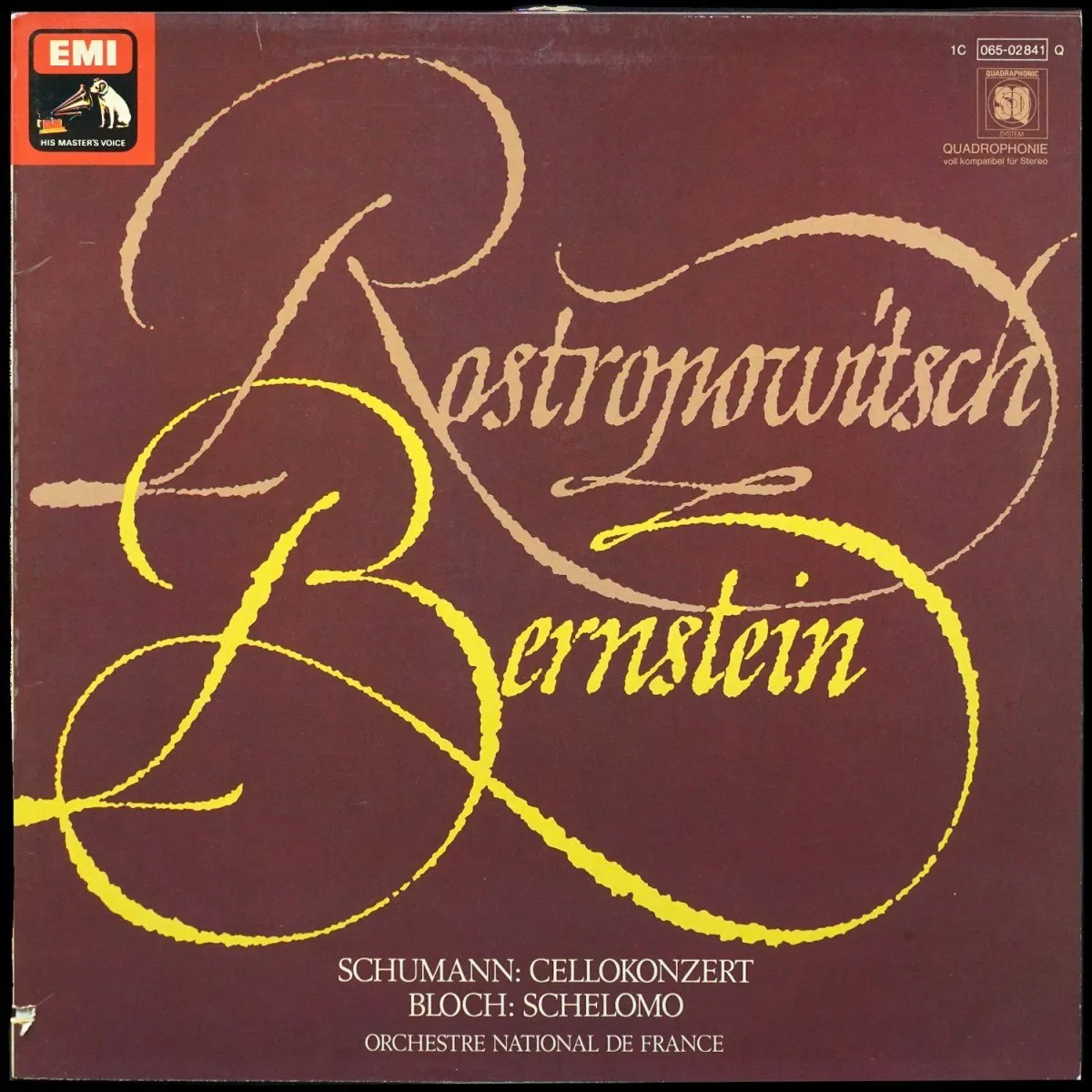 LP Leonard Bernstein — Schumann / Bloch: Cellokonzert - Schelomo фото