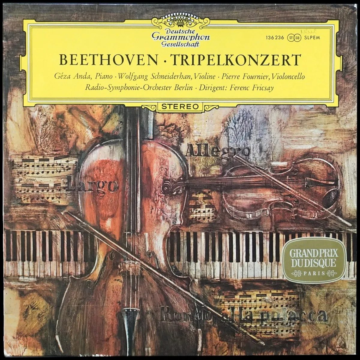 LP Ferenc Fricsay — Beethoven: Tripelkonzert фото