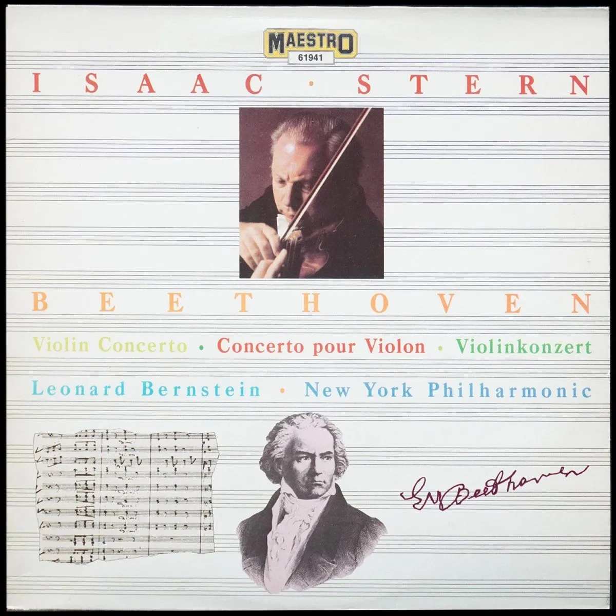 LP Isaac Stern — Beethoven: Violin Concerto / Concerto Pour Violon / Violinkonzert фото