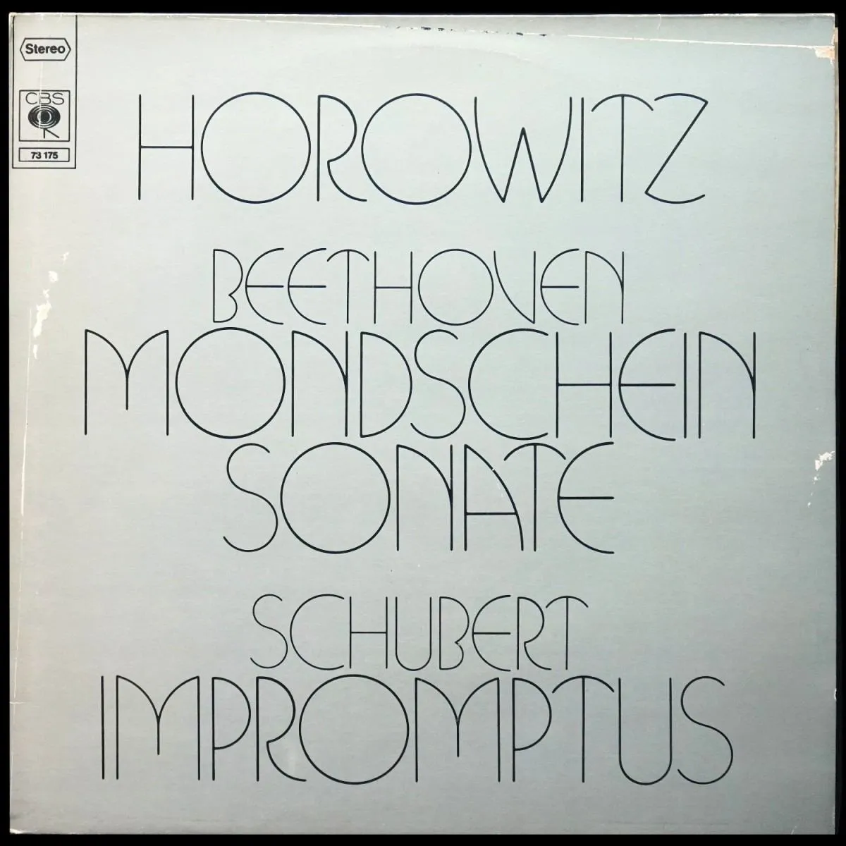 LP Vladimir Horowitz — Beethoven / Schubert: Mondscheinsonate / Impromptus фото