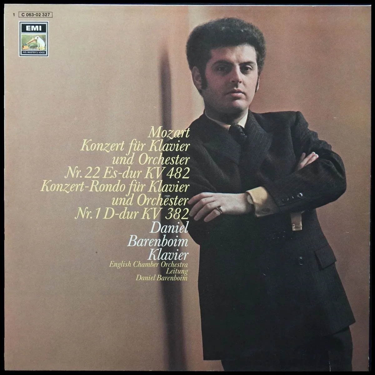 LP Daniel Barenboim — Mozart: Konzert Fur Klavier Und Orchester Nr. 22 Es-dur KV 482 / Konzert-Rondo Fur Klavier Und Orchester Nr. 1 D-dur KV 382 фото