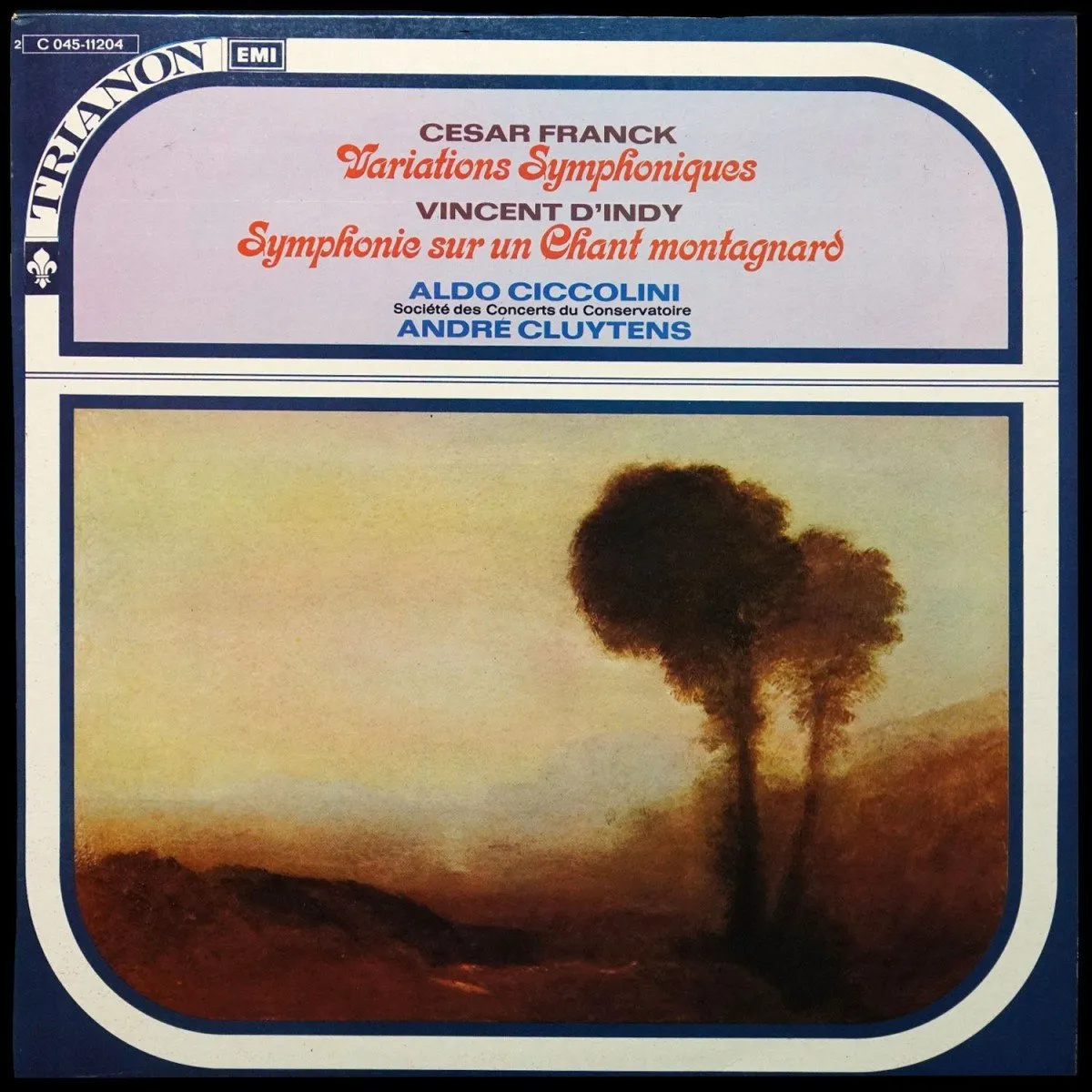 LP Andre Cluytens — Cesar Franck: Variations Symphoniques / Symphonie Sur Un Chant Montagnard фото