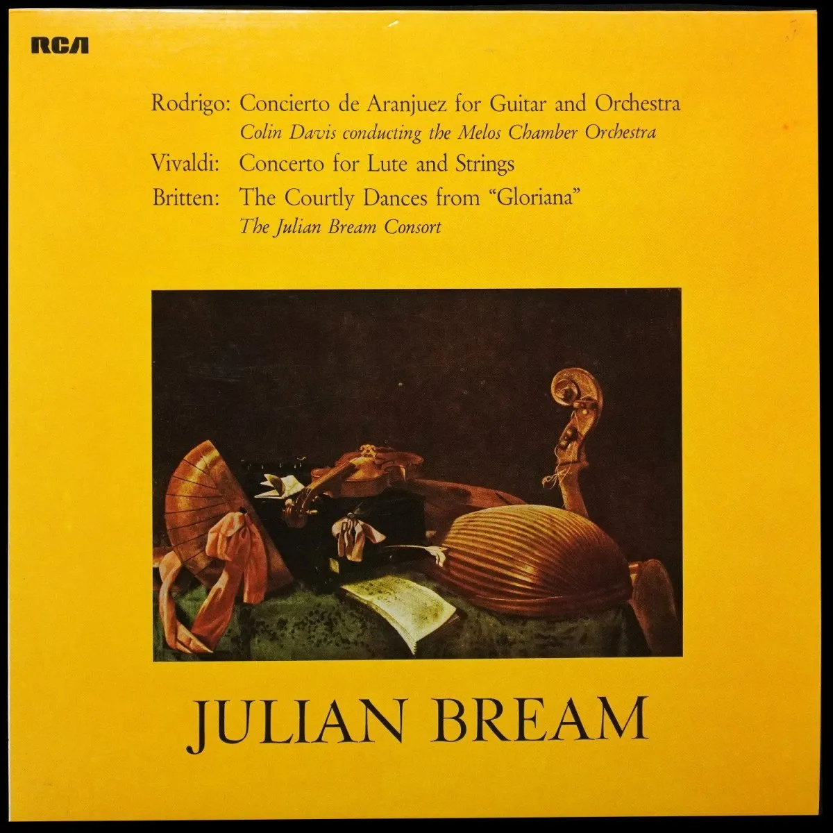 LP Colin Davis — Rodrigo, Britten, Vivaldi: Concierto De Aranjuez / Courtly Dances / Lautenkonzert фото