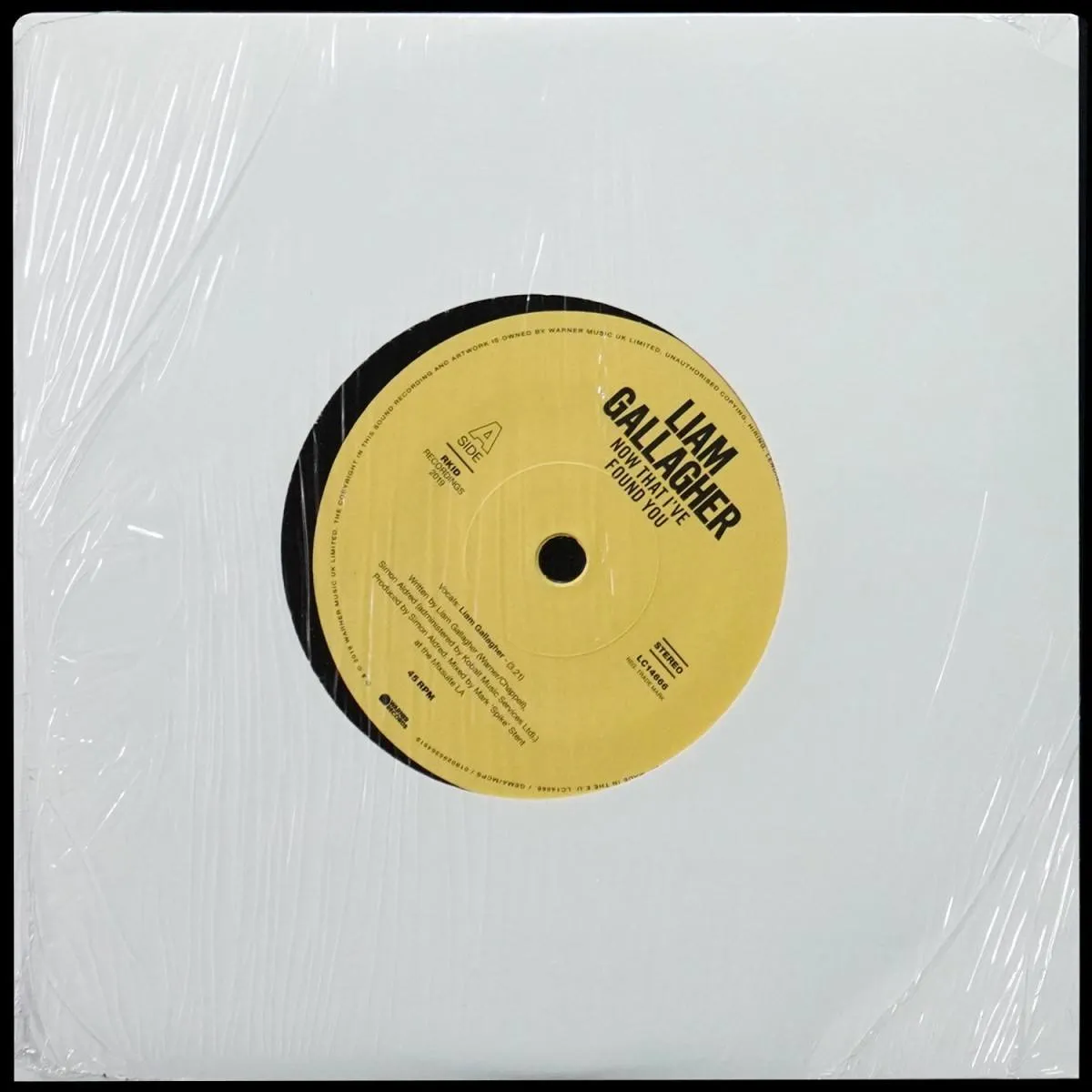 LP Liam Gallagher — Now That I've Found You (макси сингл) фото