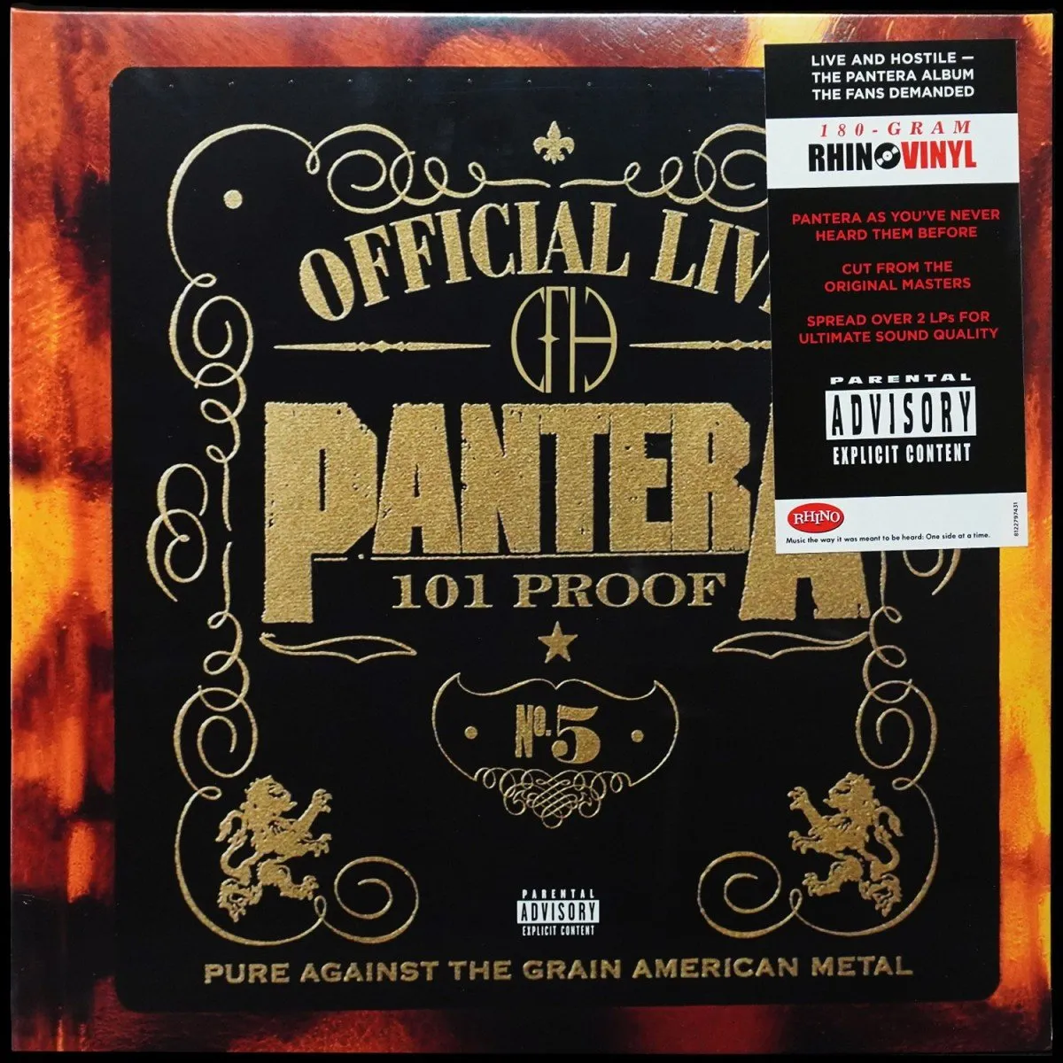 LP Pantera — Official Live: 101 Proof (2LP) фото