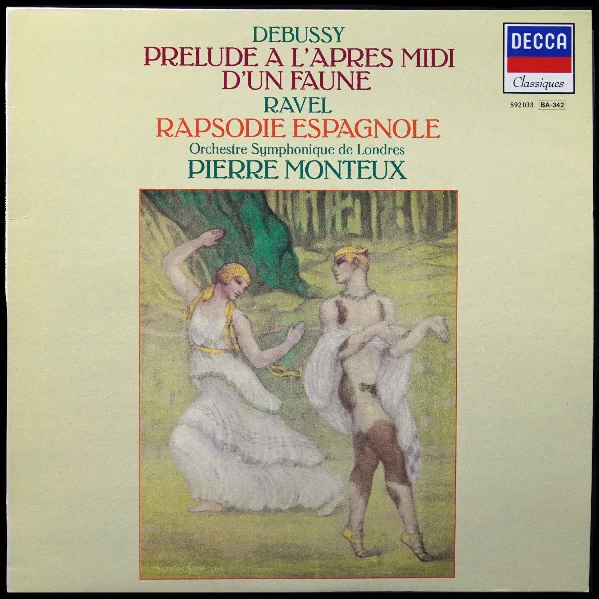 LP Pierre Monteux — Debussy / Ravel: Prelude A L'apres Midi D'un Faune / Rapsodie Espagnole фото