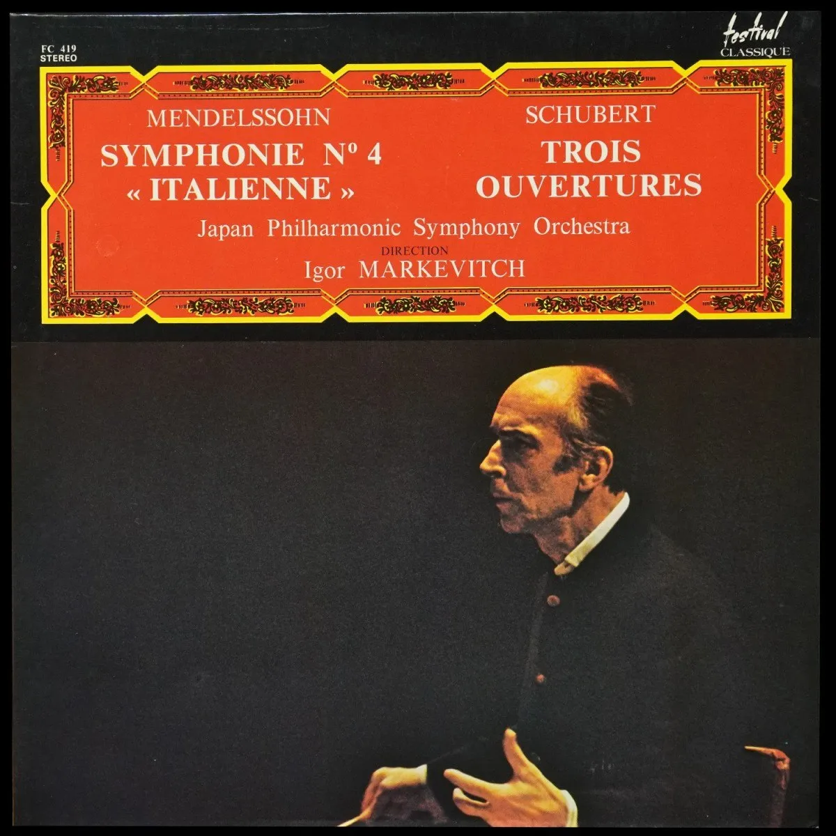 LP Igor Markevitch — Mendelssohn / Schubert: Symphonie N 4 'Italienne' - Trois Ouvertures фото