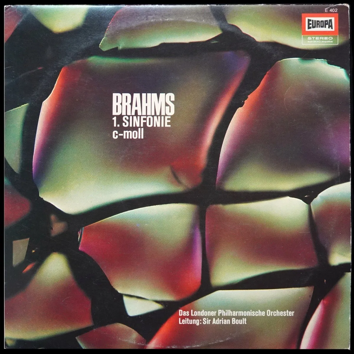 LP Sir Adrian Boult — Brahms: 1. Sinfonie C-Moll фото