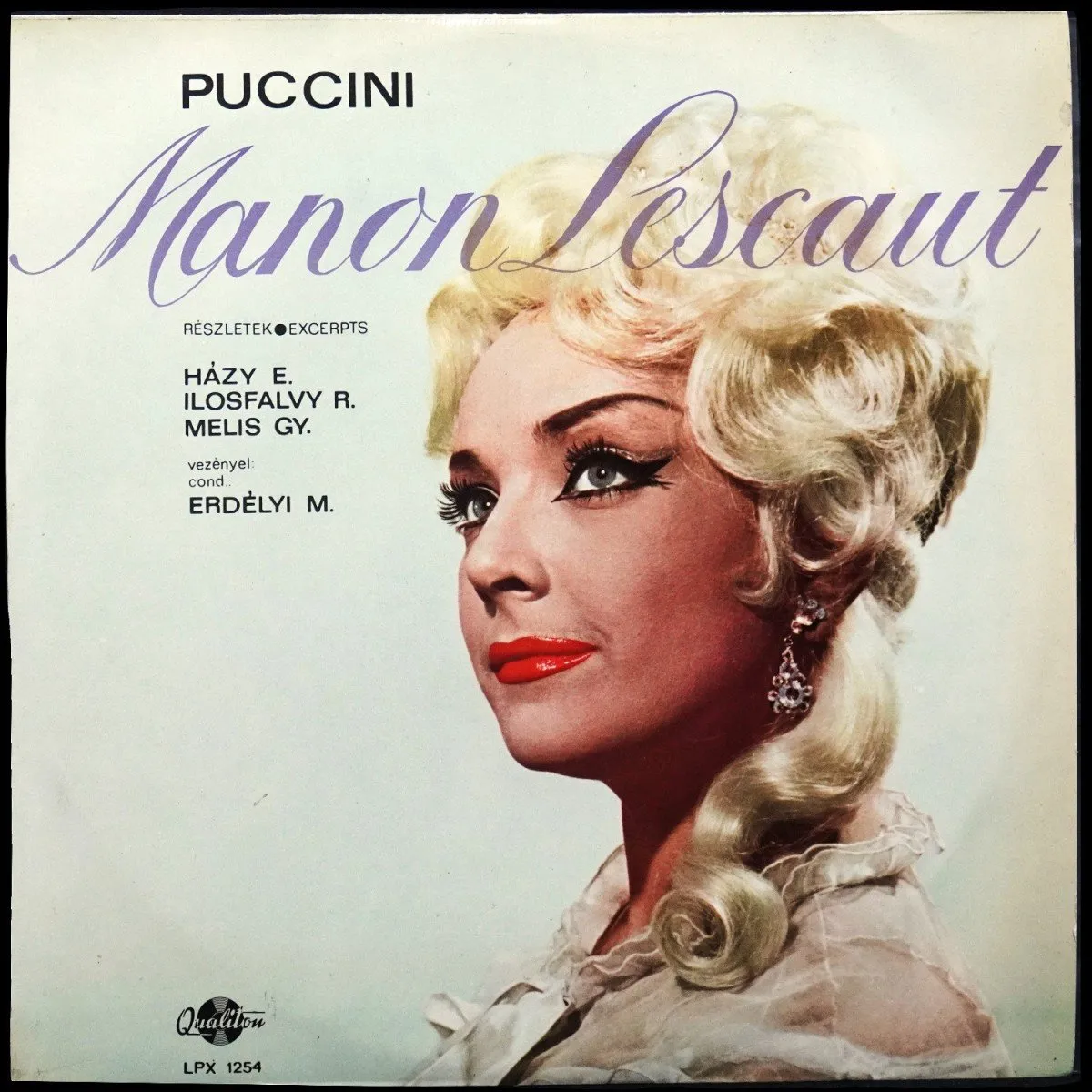 LP Miklos Erdelyi — Puccini: Manon Lescaut - Reszletek / Excerpts (моно) фото