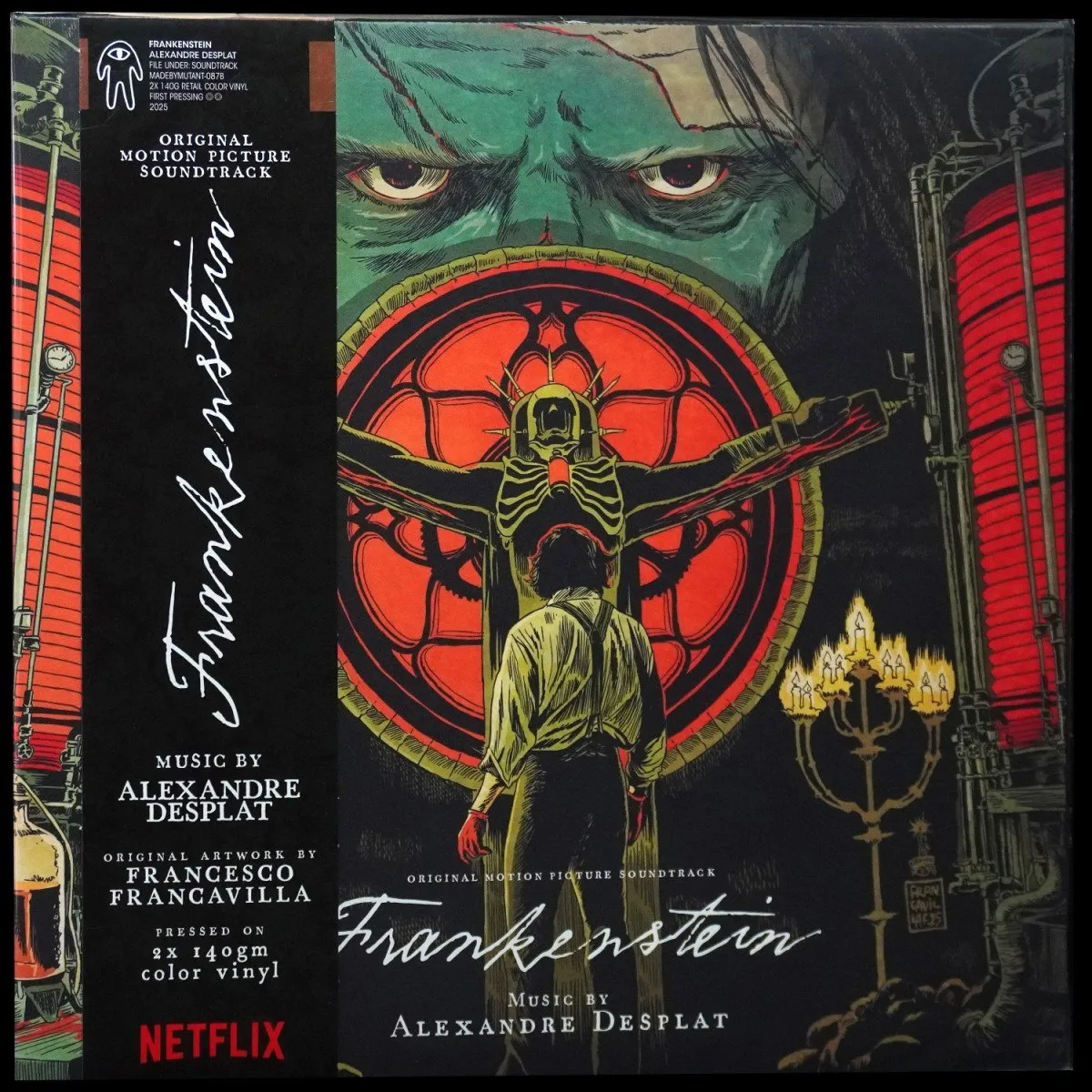 LP Alexandre Desplat — Frankenstein (Original Motion Picture Soundtrack) (2LP, + obi, цветной винил) фото